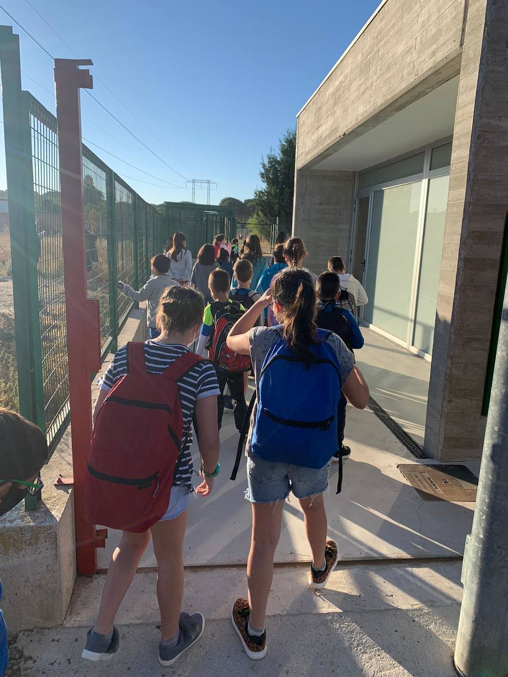 Vuelta al cole en el colegio de Aldeamayor de San Martín. 