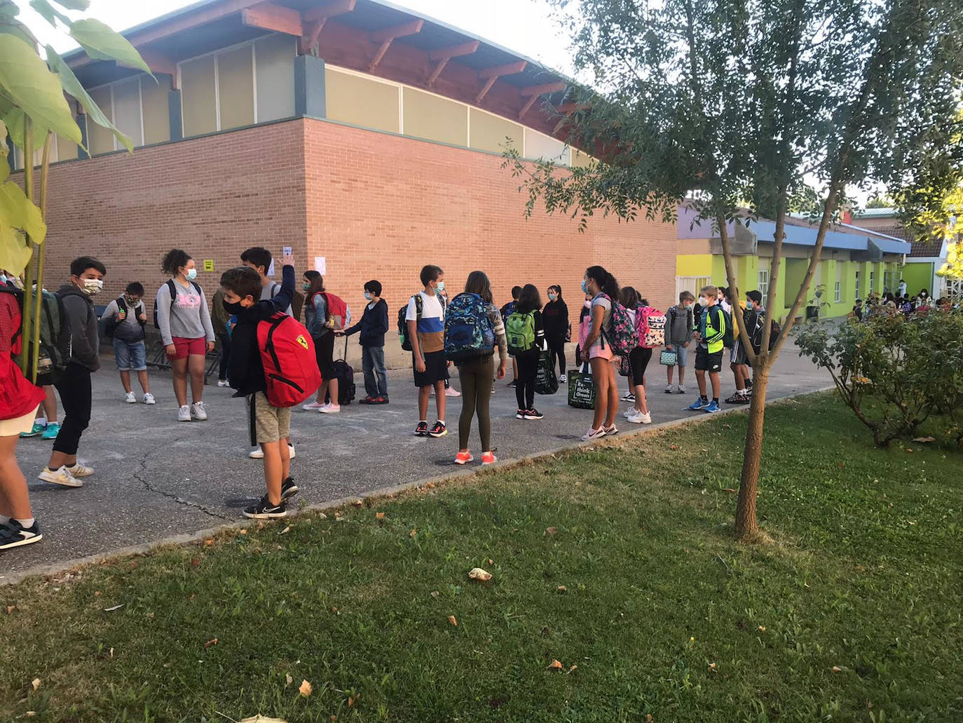 Vuelta al cole en el colegio San Juan de la Cruz en Medina del Campo. 