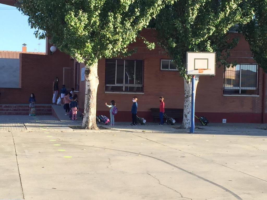 Vuelta al cole en el colegio Europa de La Pedraja de Portillo. 