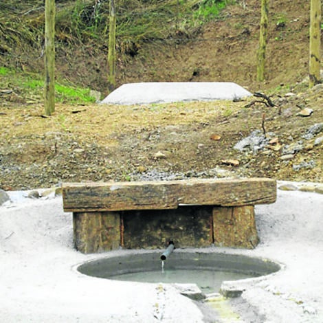 Una de las fuentes rehabilitadas. 
