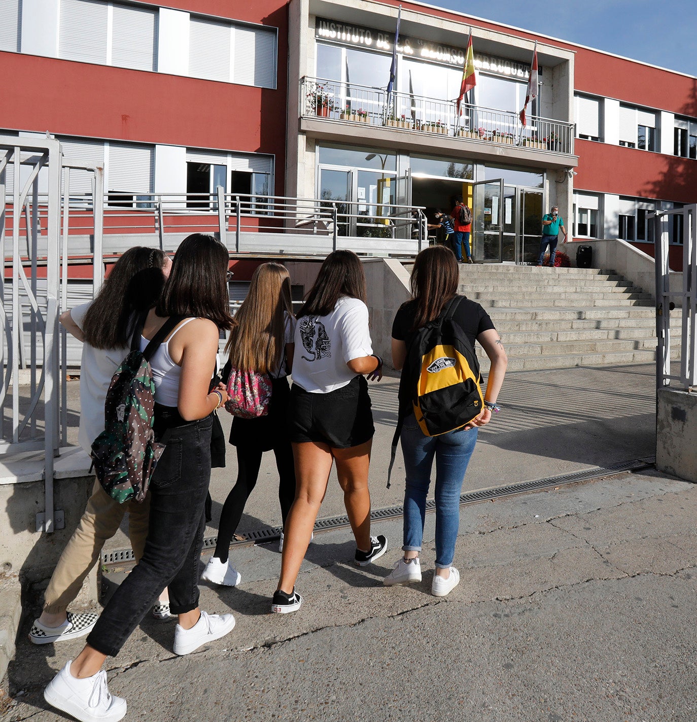 Los alumnos de la ESO y de Bachillerato de Palencia vuelven a clase.