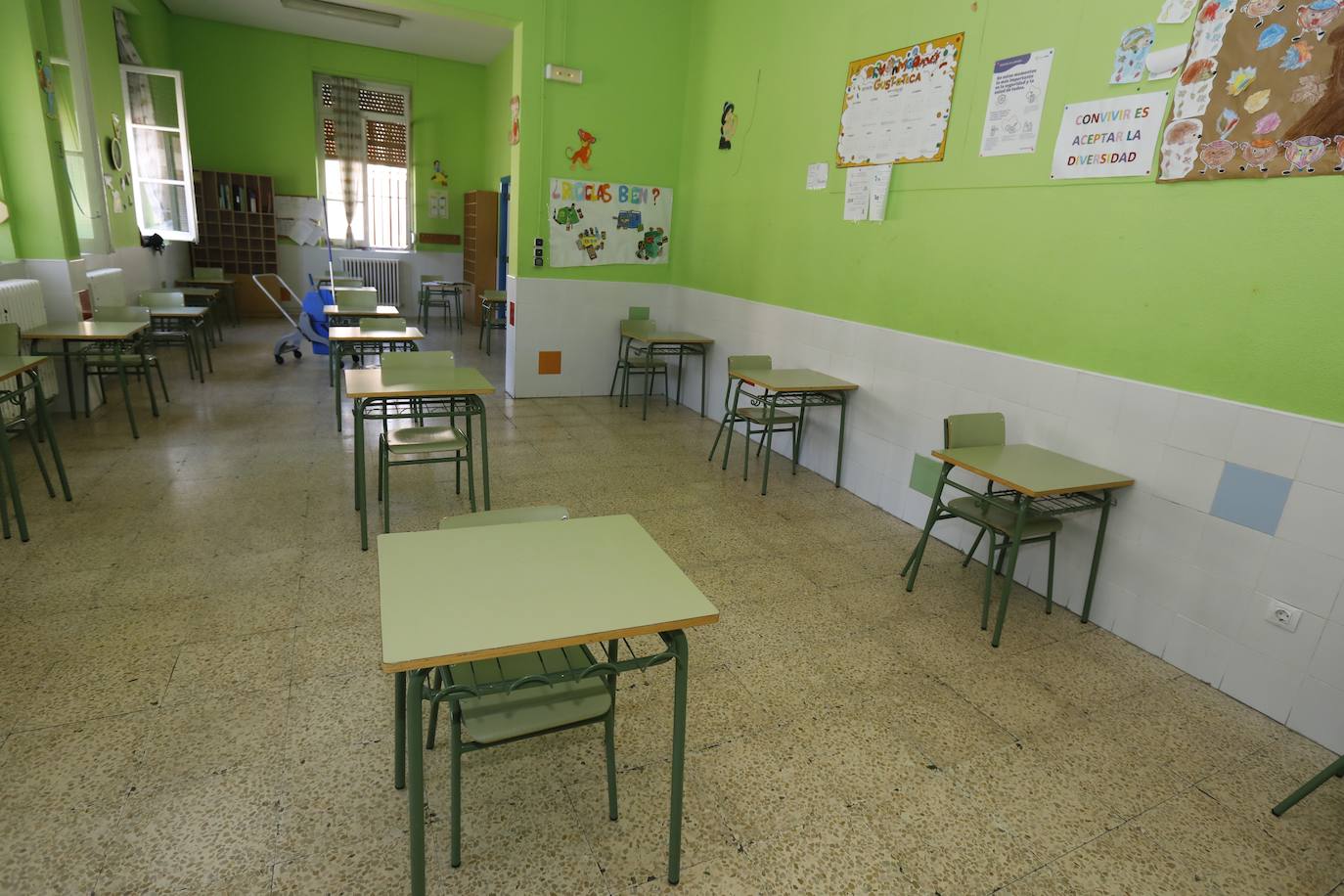Aula del colegio Blas Sierra. 