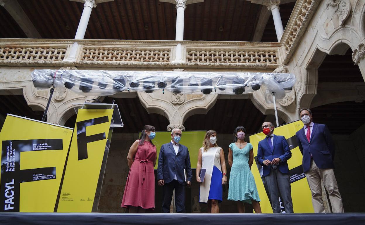 Presentación del Festival Internacional de las Artes de Castilla y León en la Casa de las Conchas.