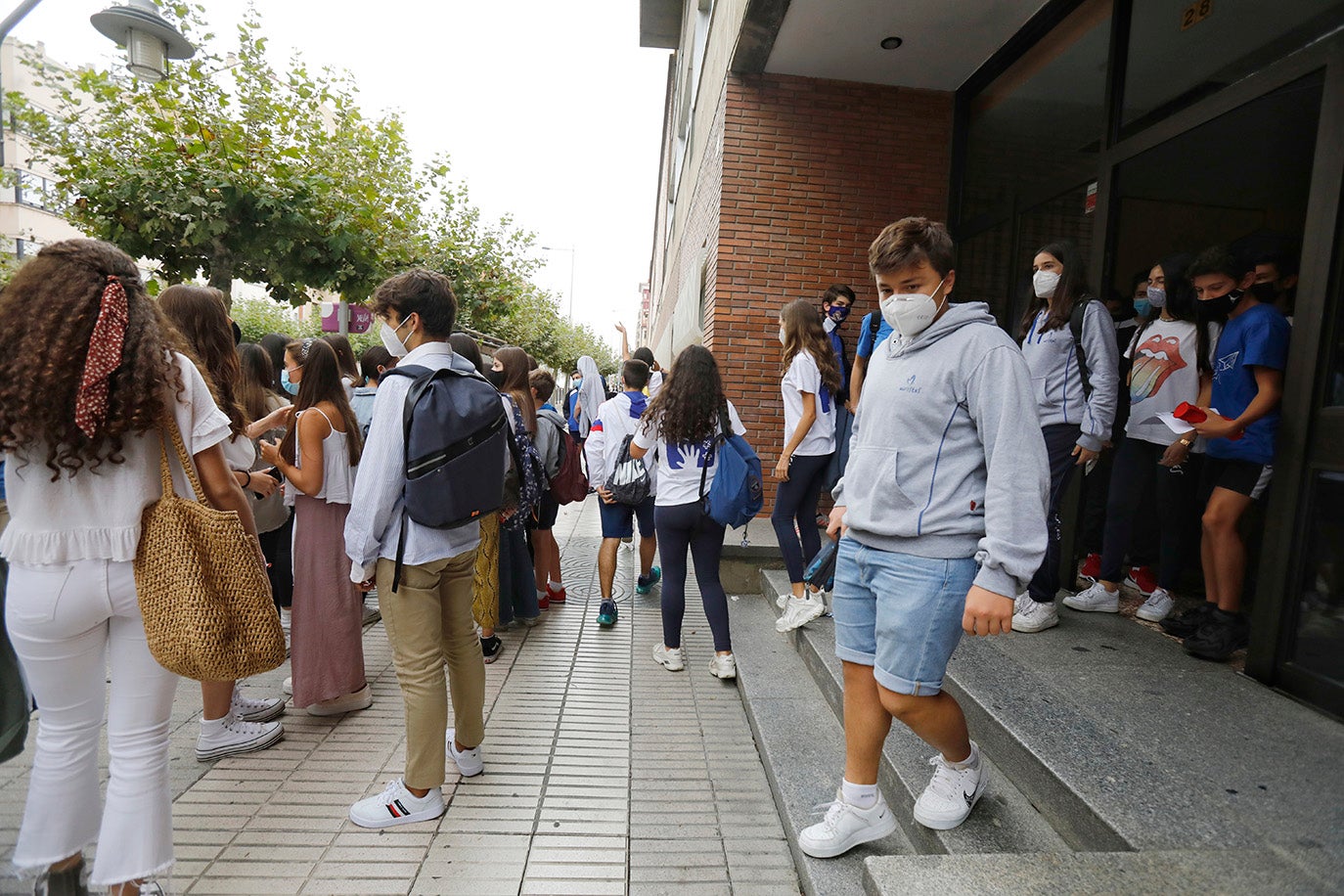 Los alumnos de la ESO y de Bachillerato de Palencia vuelven a clase.