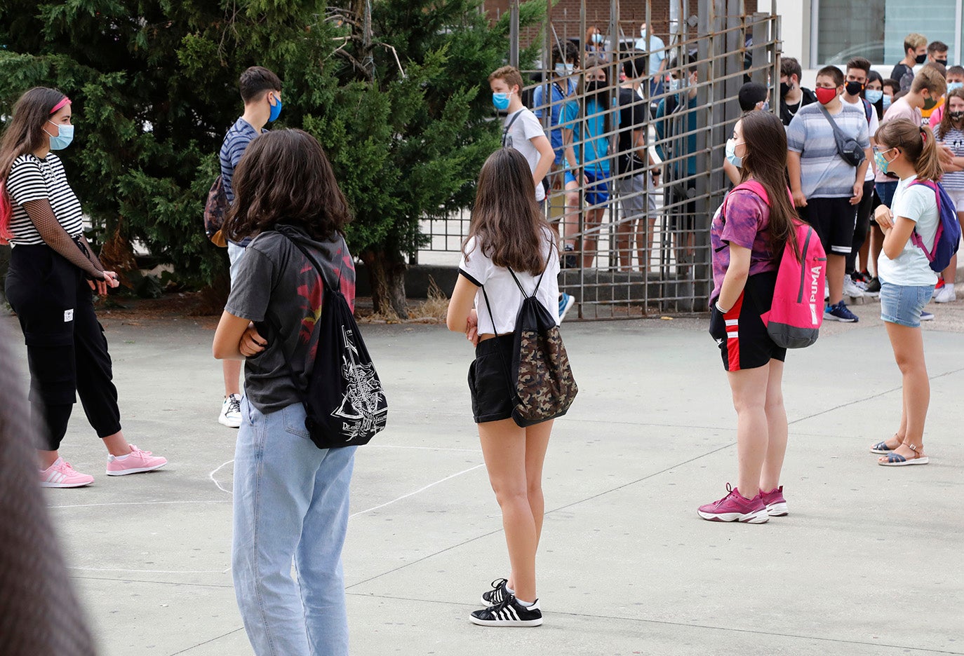 Los alumnos de la ESO y de Bachillerato de Palencia vuelven a clase.