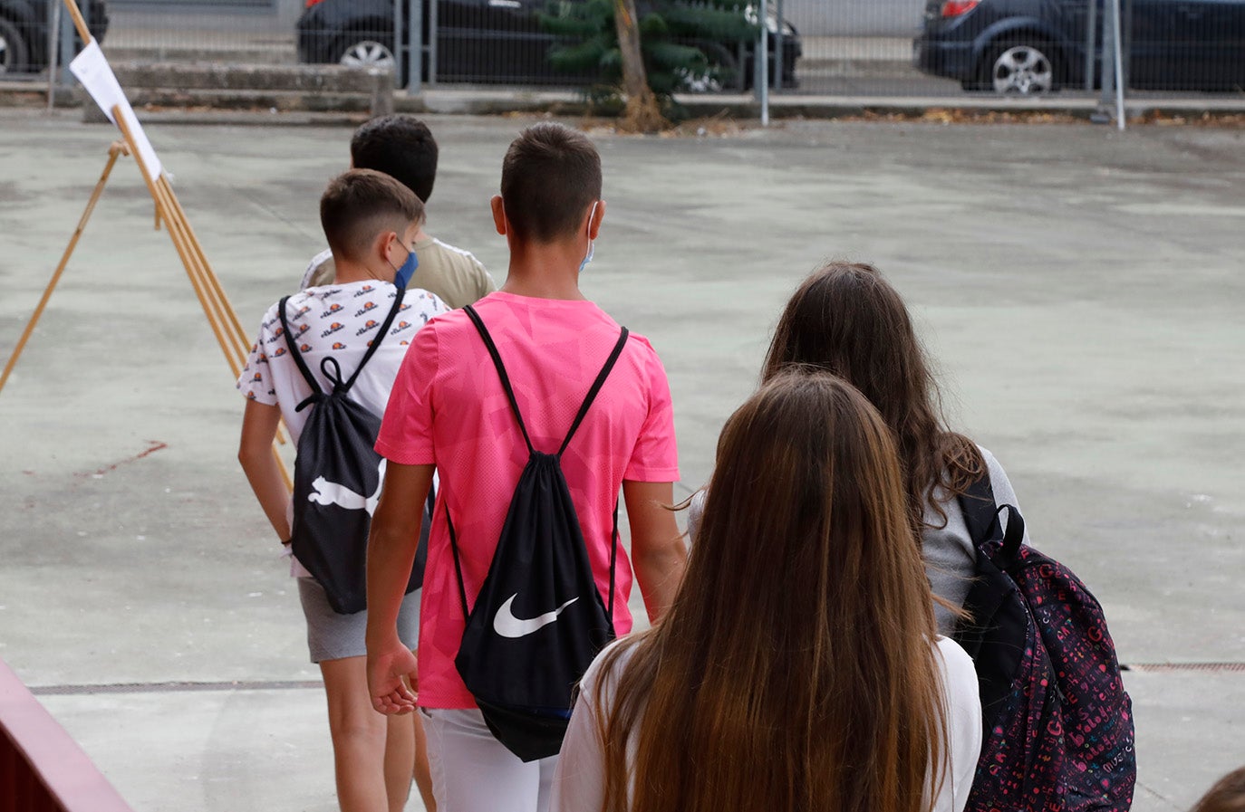 Los alumnos de la ESO y de Bachillerato de Palencia vuelven a clase.