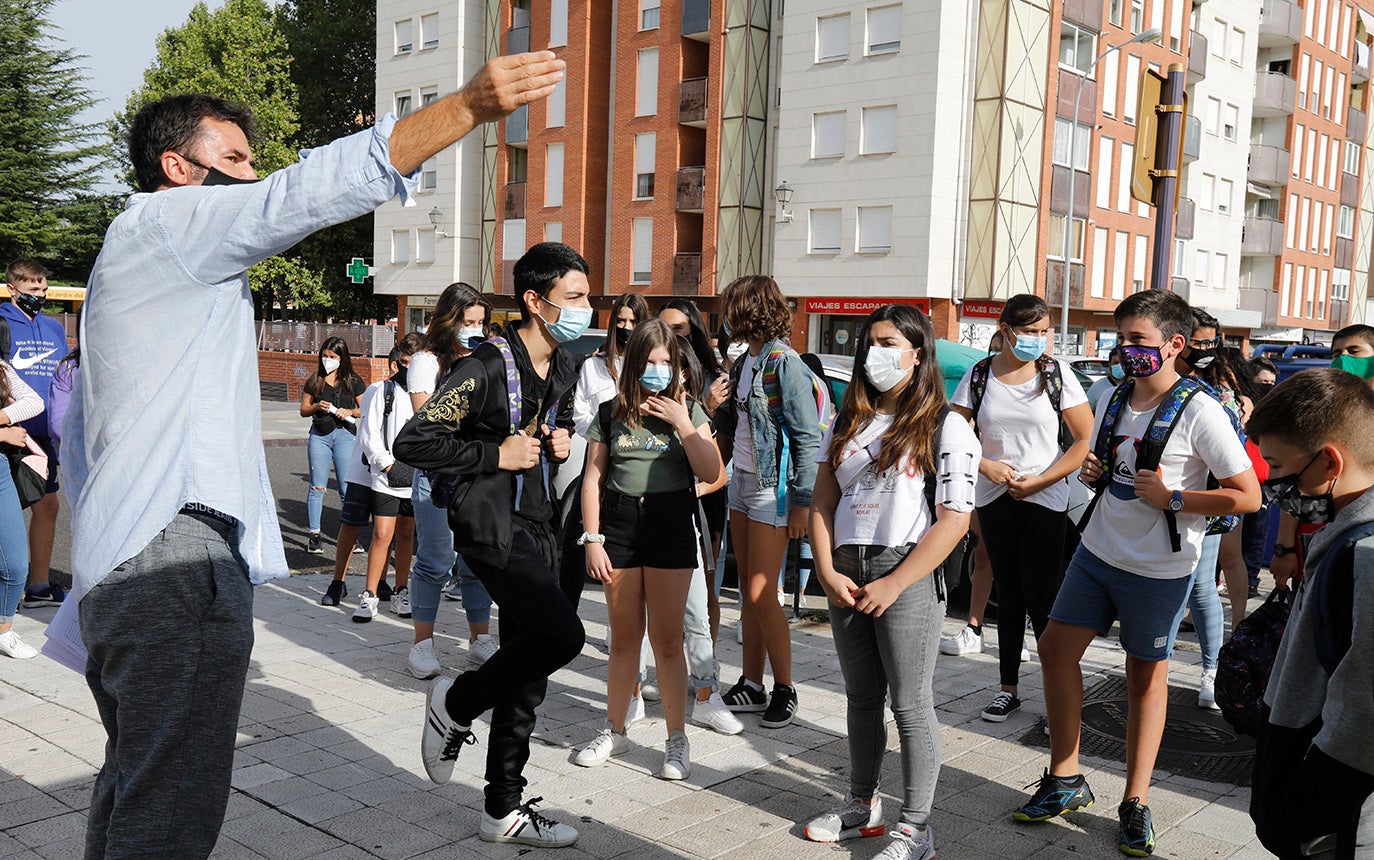 Los alumnos de la ESO y de Bachillerato de Palencia vuelven a clase.