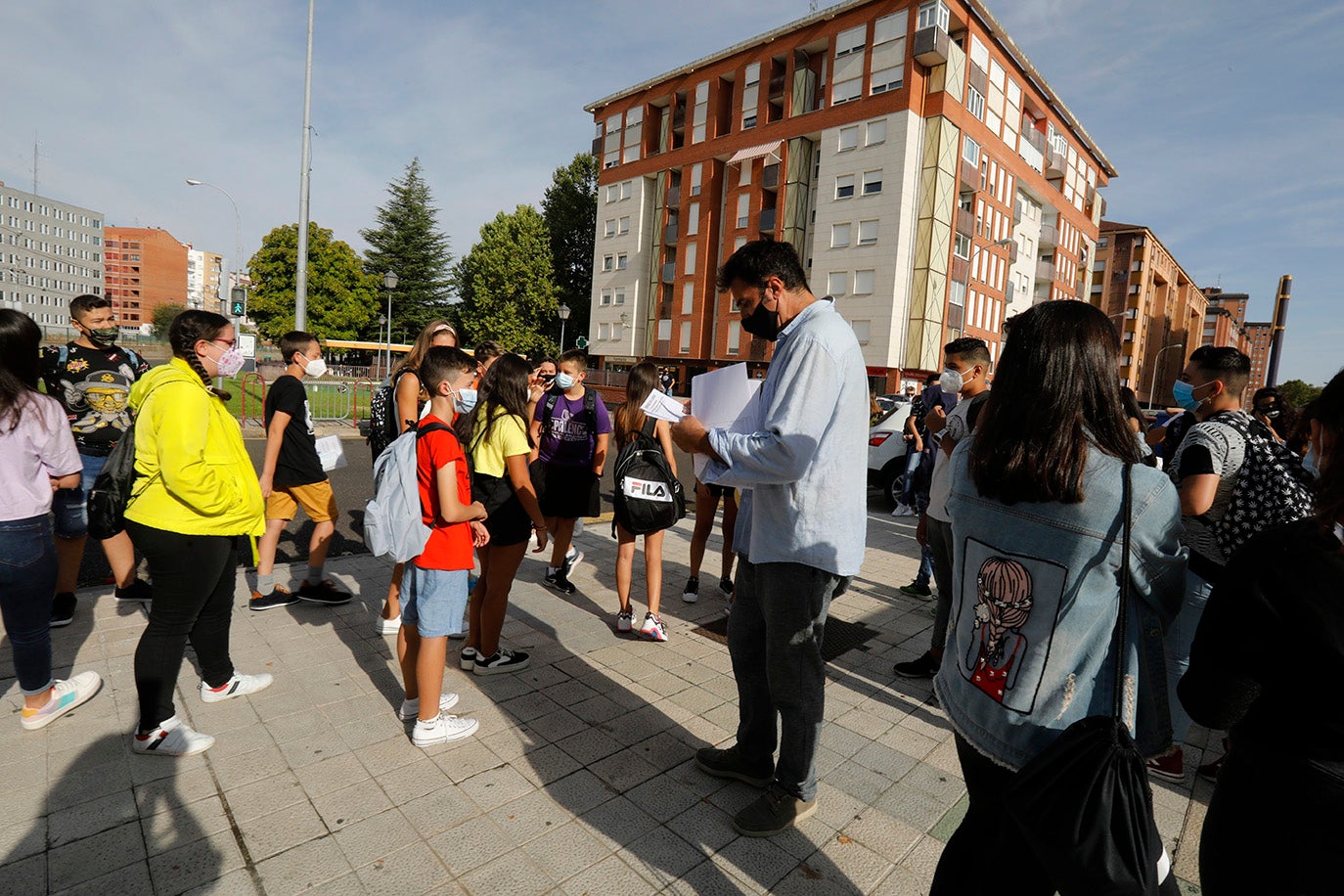 Los alumnos de la ESO y de Bachillerato de Palencia vuelven a clase.