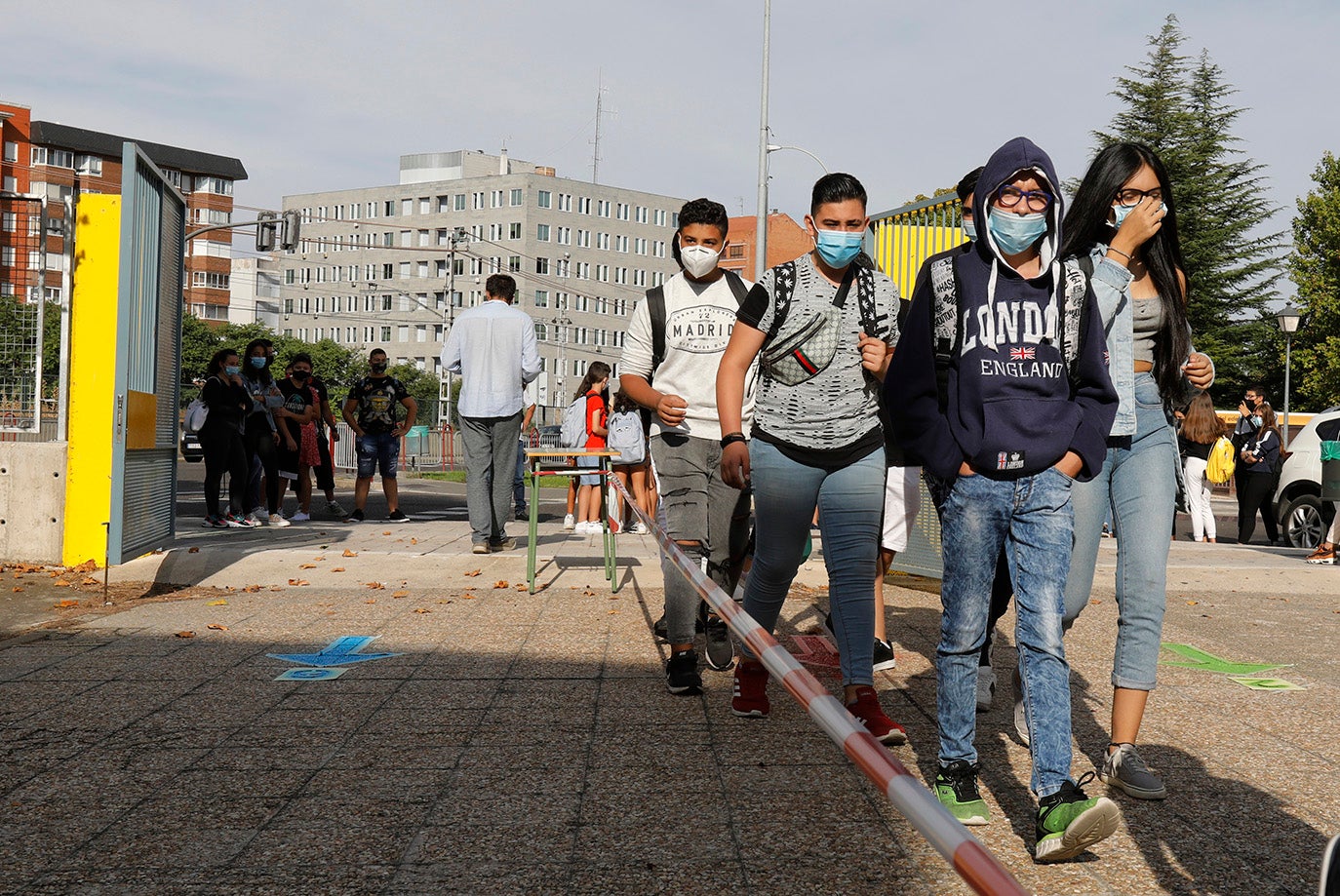 Los alumnos de la ESO y de Bachillerato de Palencia vuelven a clase.