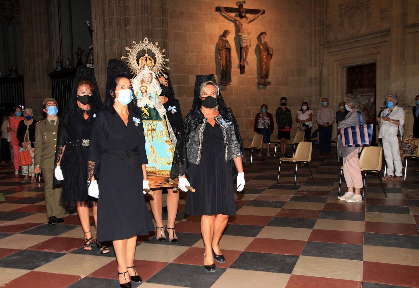 Llegada de la Virgen de la Fuencisla a la Catedral de Segovia 