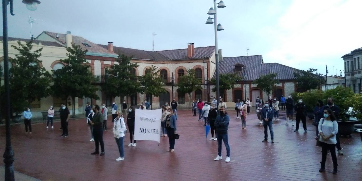 Concentraciones protesta contra el confinamiento decretado por la Junta en Iscar y Pedrajas de San Esteban. 