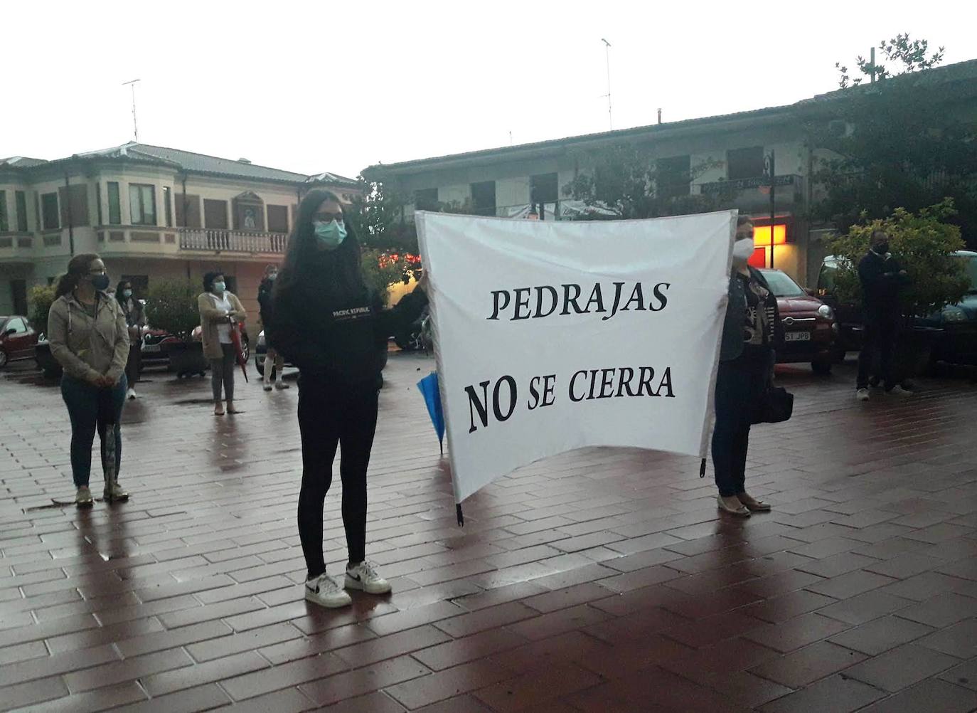 Concentraciones protesta contra el confinamiento decretado por la Junta en Iscar y Pedrajas de San Esteban. 