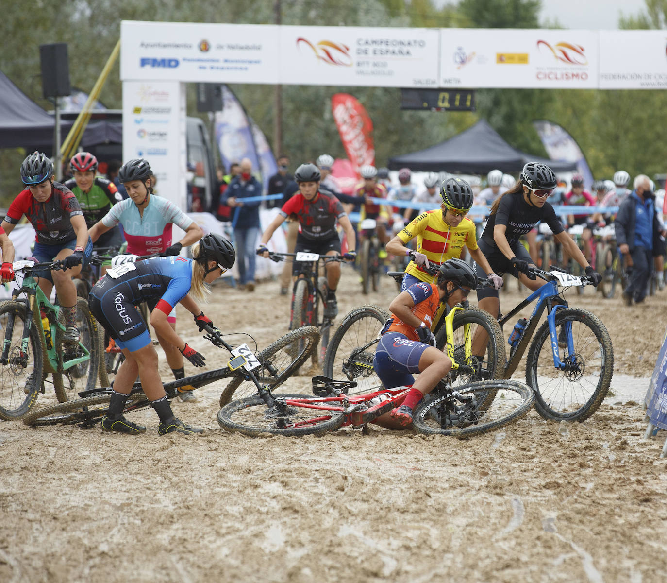 Campeonato de España BTT XCO 2020 en el Parque de las Contiendas, en Valladolid. 