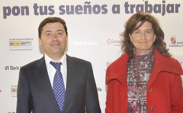 Rafael Delgado y Begoña Hernández, en un acto público cuando eran altos cargos de la Junta de Castilla y León.