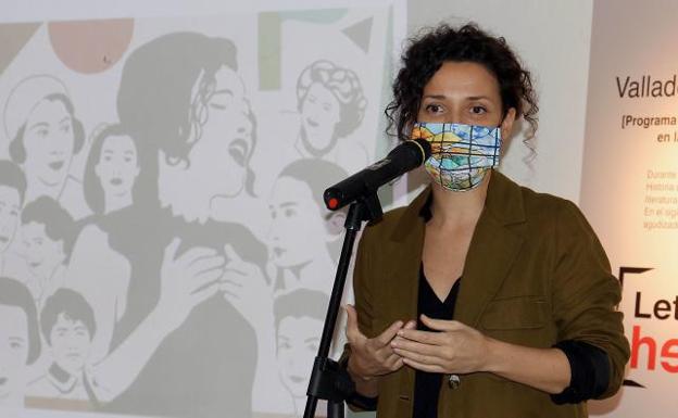 Shiela Blanco, durante la presentación en la Casa Revilla. 