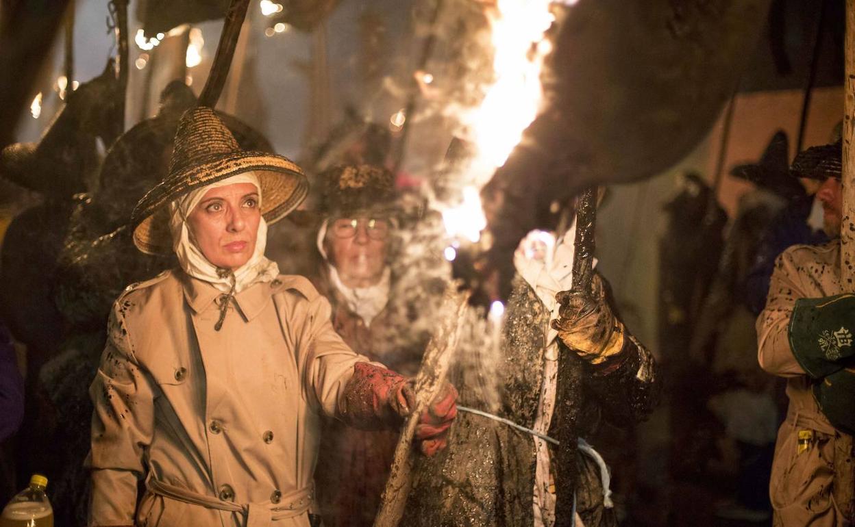 Celebración de 'El Vítor' en la localidad vallisoletana de Mayorga de Campos.