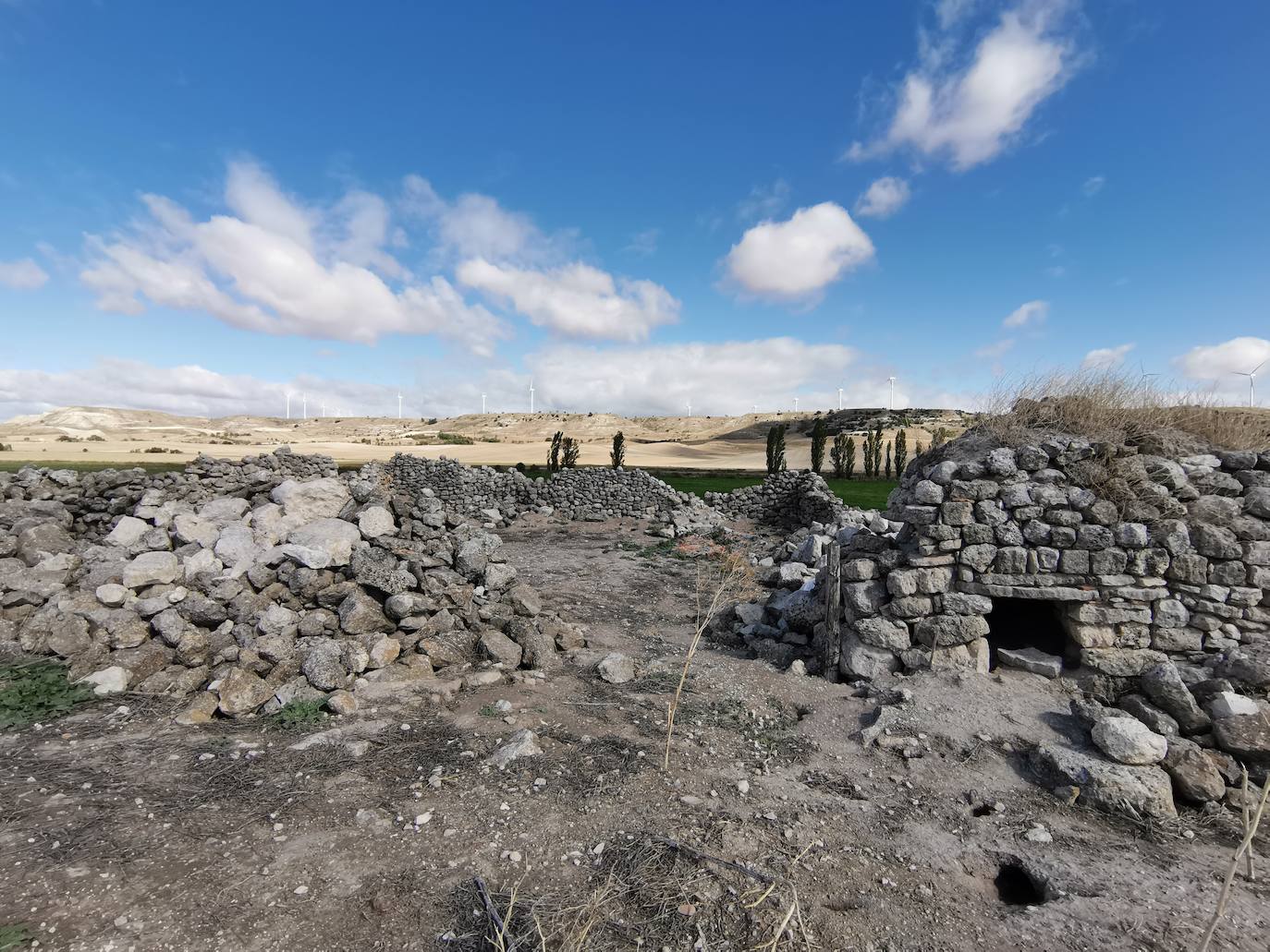 Lugar en el que se encontraron los huesos humanos.
