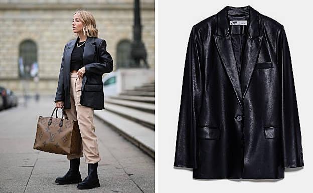 Christina Biluca con una prenda de Zara. 