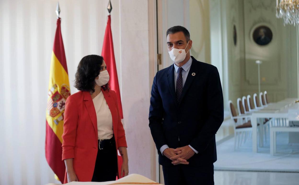 Isabel Díaz Ayuso y Pedro Sánchez, en septiembre pasado.