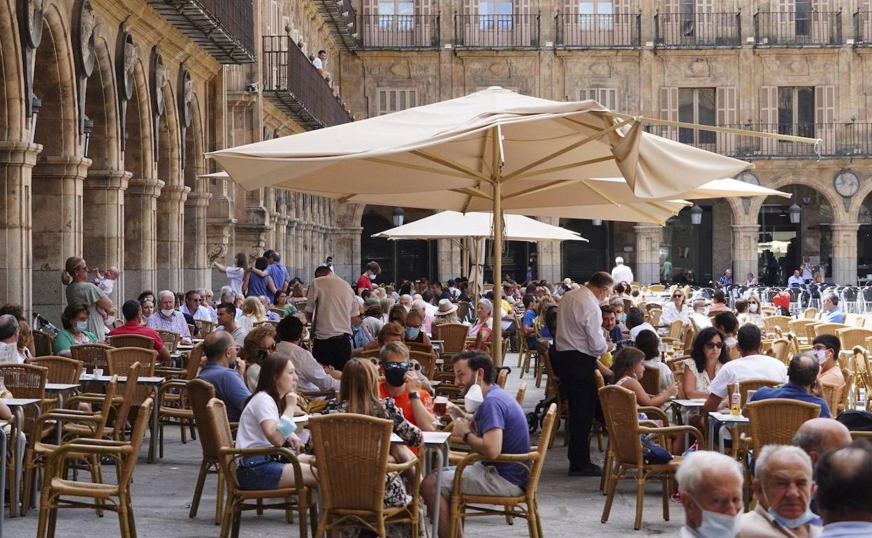 Terrazas en la Plaza Mayor