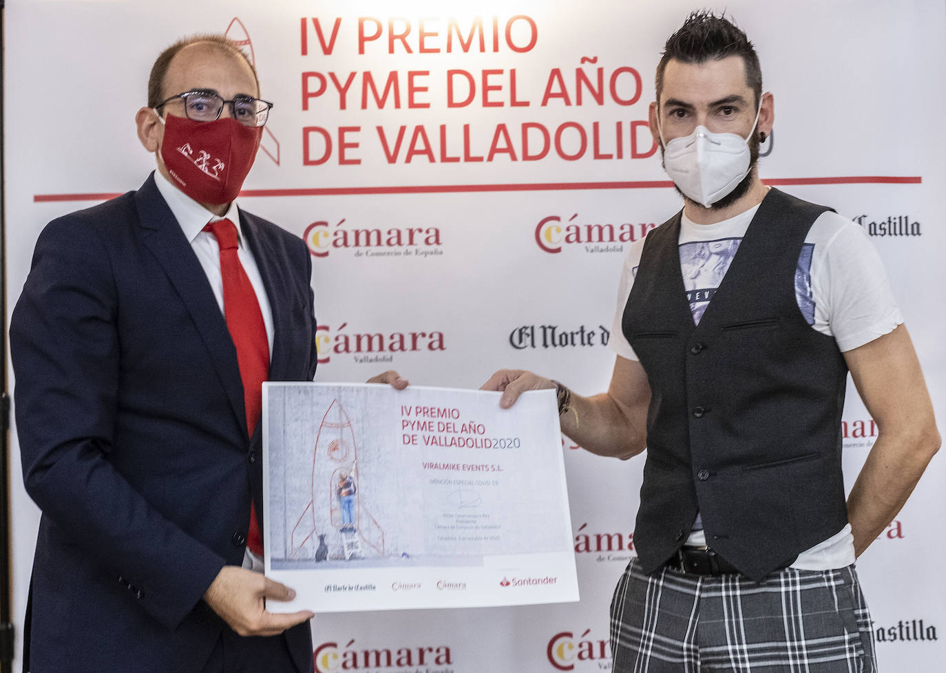 Acto de entrega de los premios en la Cámara de Comercio de Valladolid. 