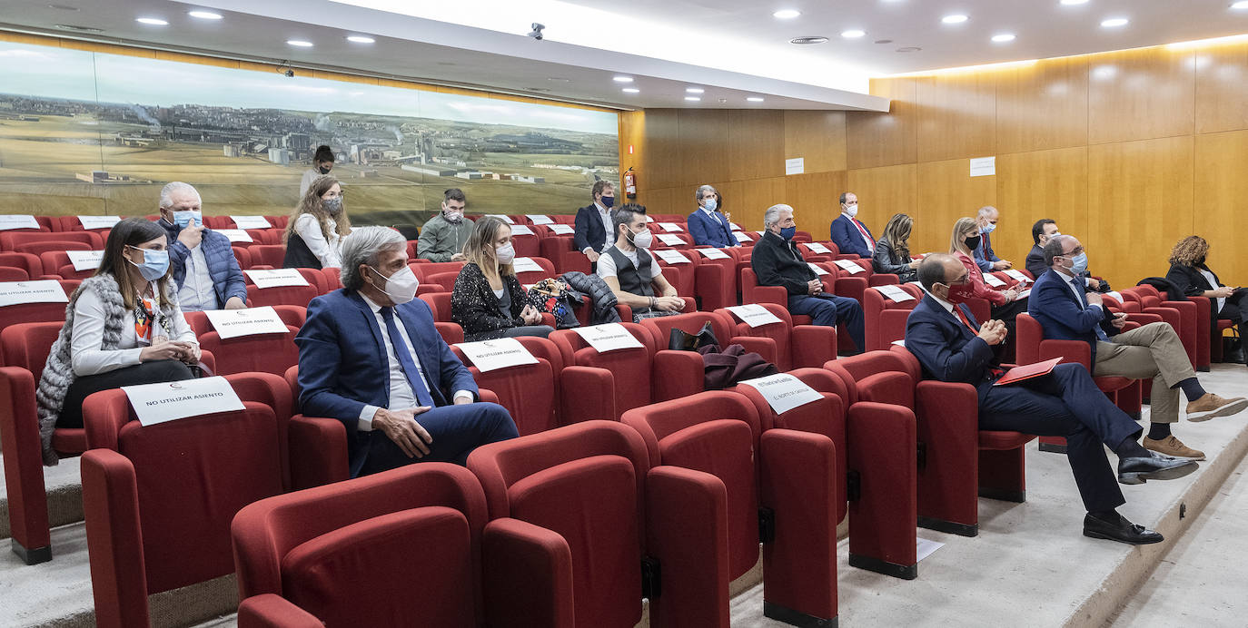 Acto de entrega de los premios en la Cámara de Comercio de Valladolid. 