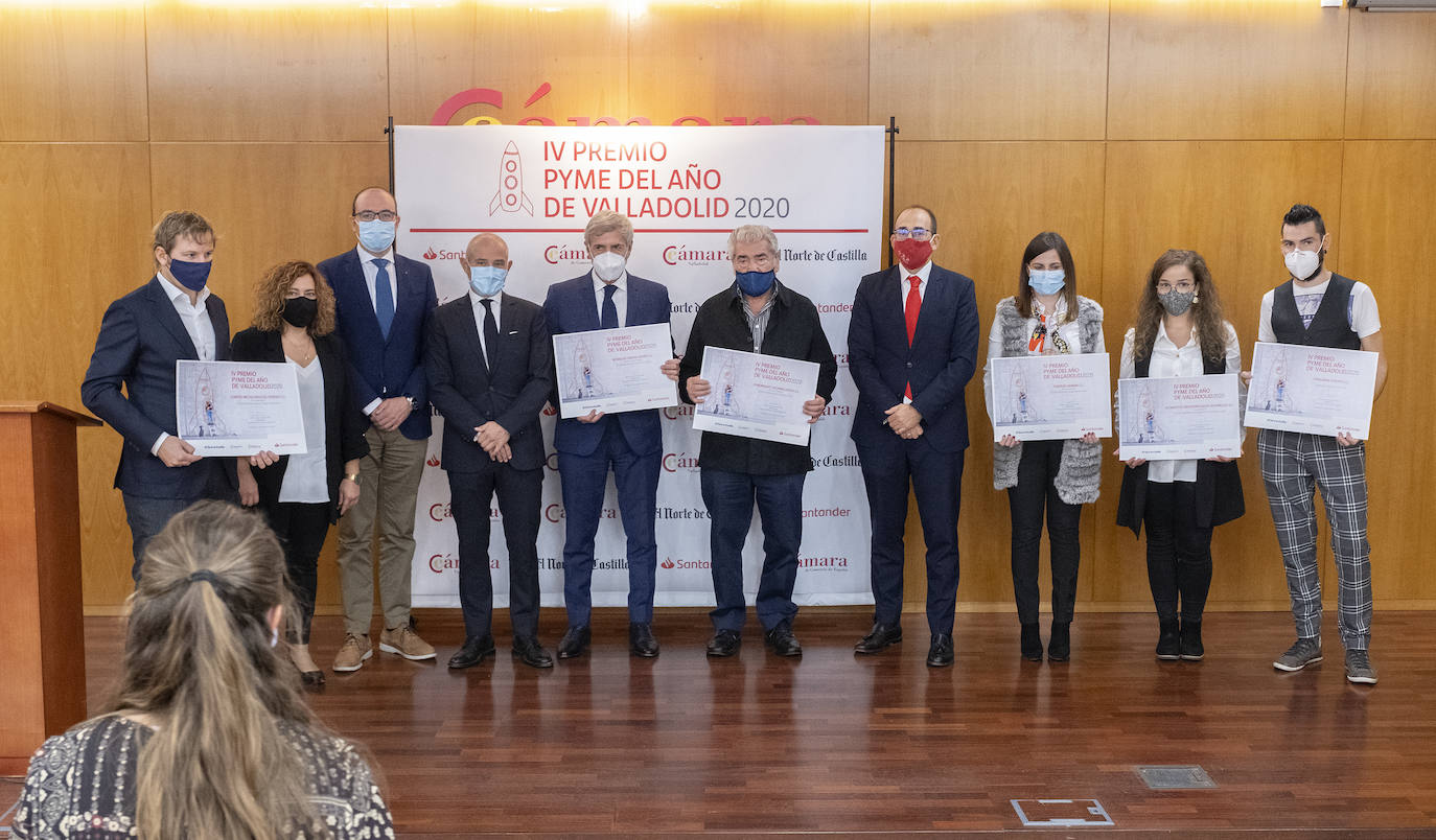 Acto de entrega de los premios en la Cámara de Comercio de Valladolid. 