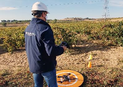 Imagen secundaria 1 - Preparación para la realización de labores de mapeo con un dron multiespectral en un viñedo de Ribera del Duero 