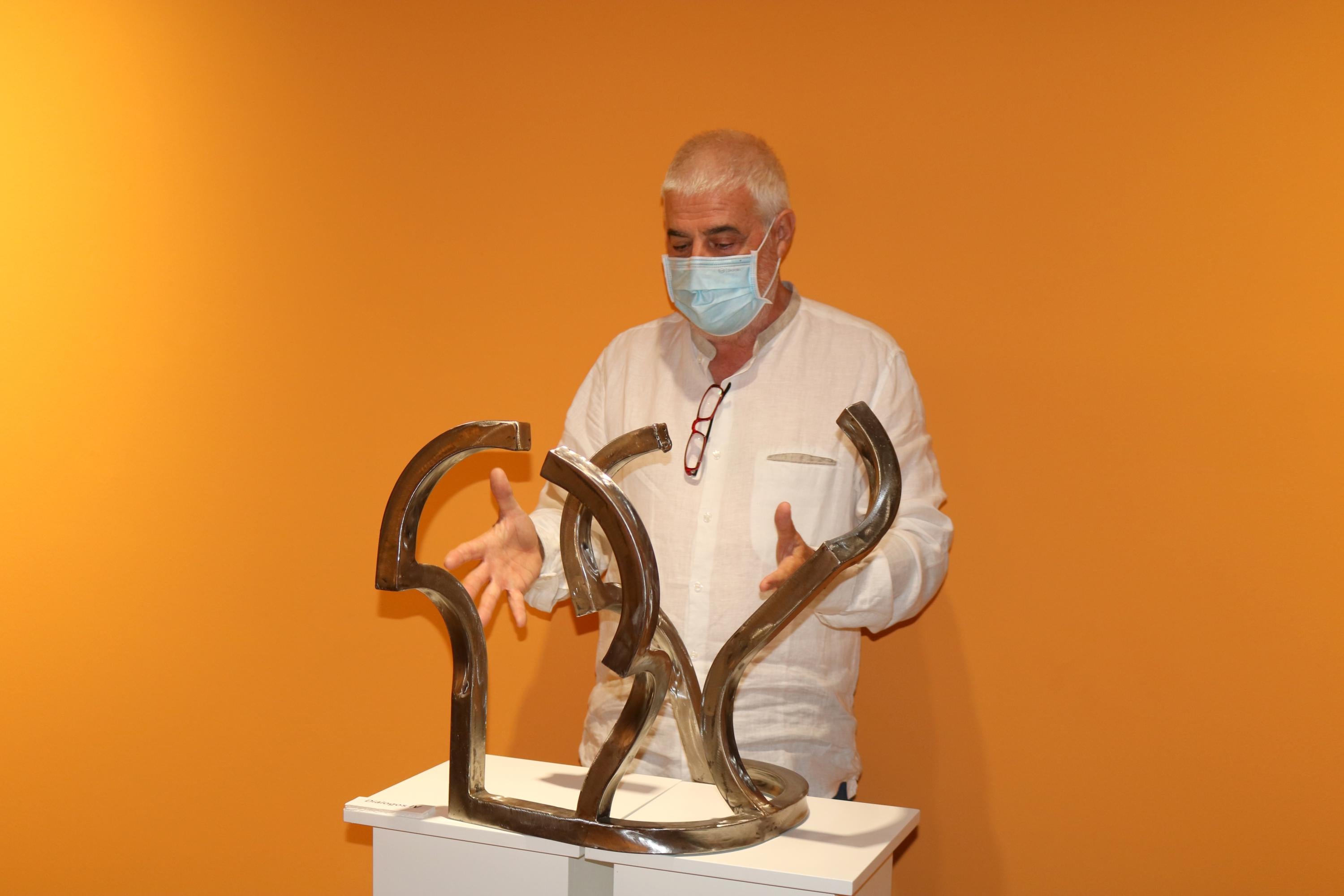 Fotos: El escultor Carlos Mediavilla expone &quot;El Arte y la Vida&quot; en Baltanás