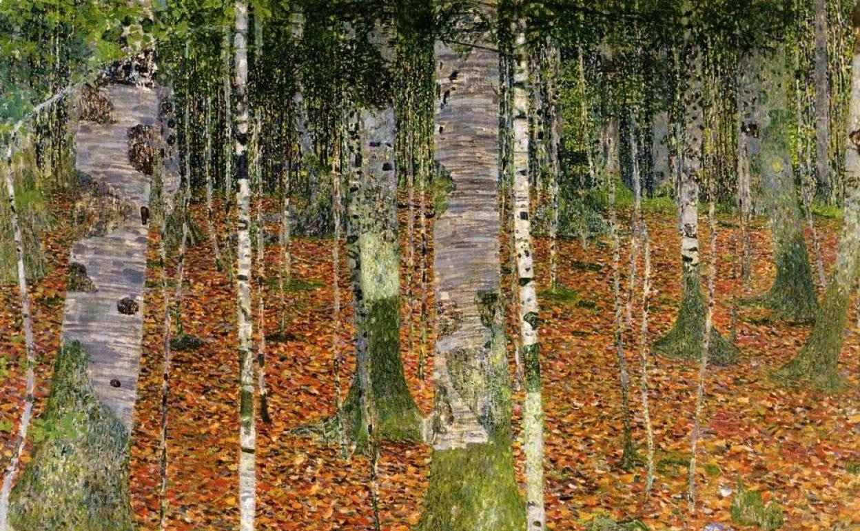 'Bosques de abedul en otoño', de Gustav Klimt.