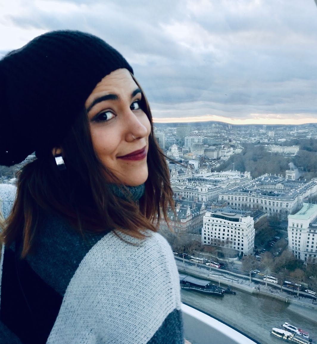 Cristina Delgado subida al 'London Eye'