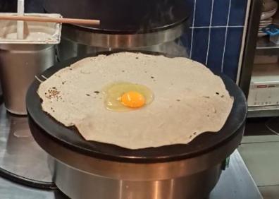 Imagen secundaria 1 - Galette de jamón de york, queso y huevo