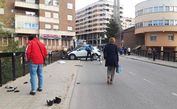 Un fallo humano, principal hipótesis del aparatoso accidente ocurrido hoy en Aranda