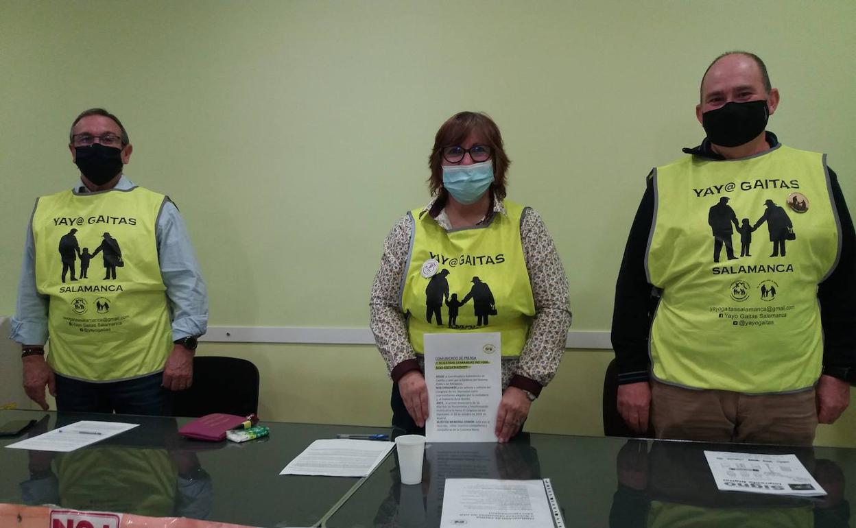 Participantes en la rueda de prensa. 