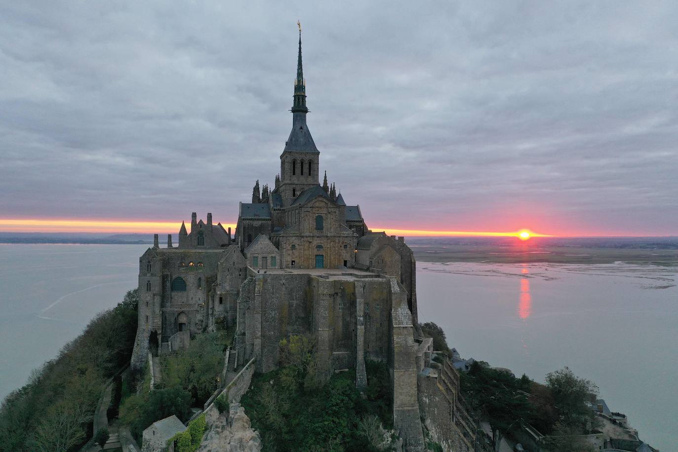 Fotos: La magia de las mareas de Mont-Saint-Michel