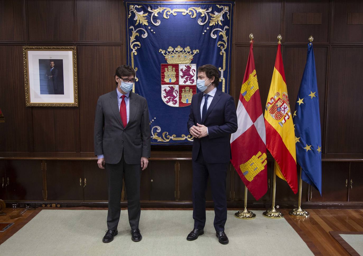 Salvador Illa ha tenido un encuentro con Alfonso Fernández Mañueco y Francisco Iega. 