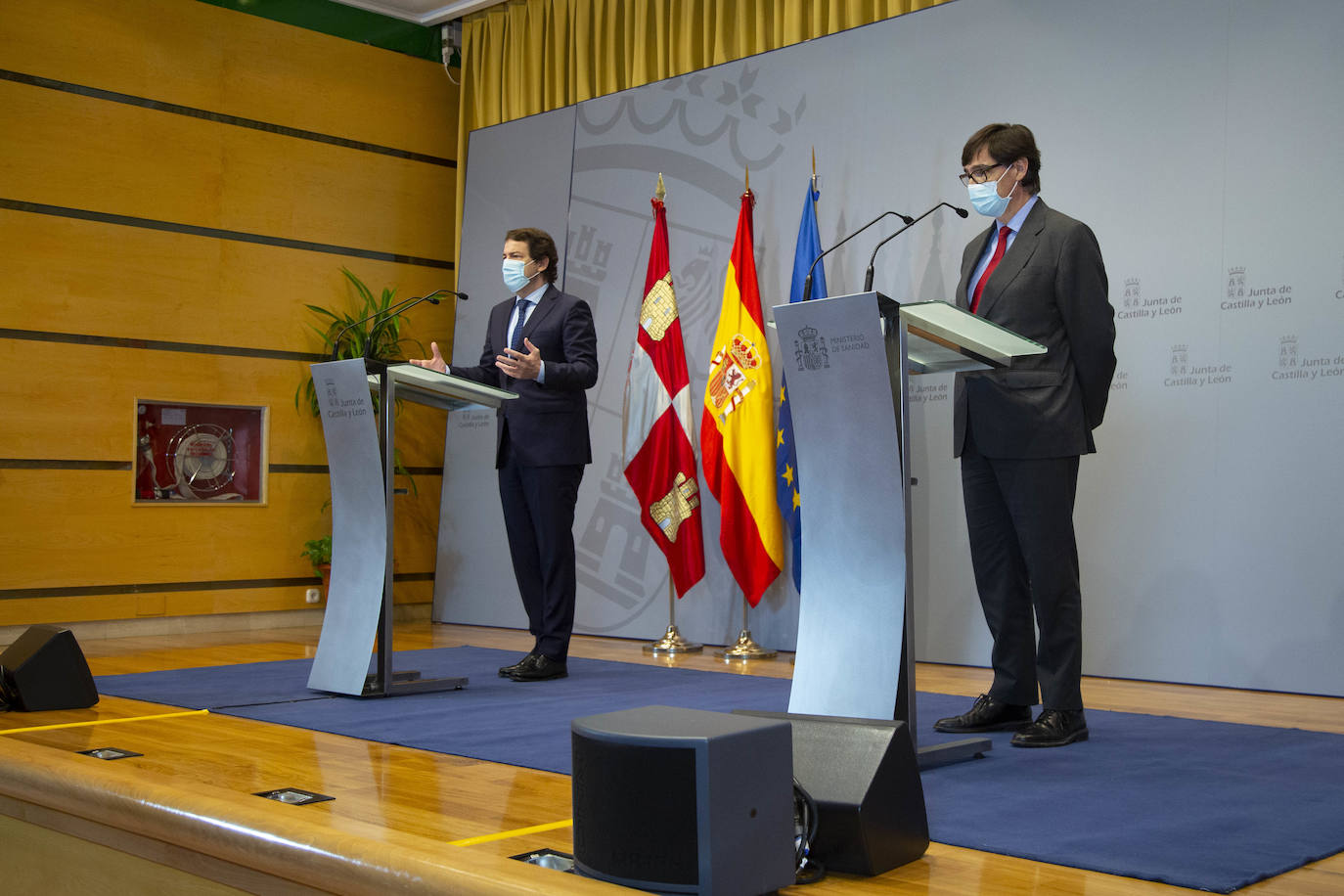 Salvador Illa ha tenido un encuentro con Alfonso Fernández Mañueco y Francisco Iega. 