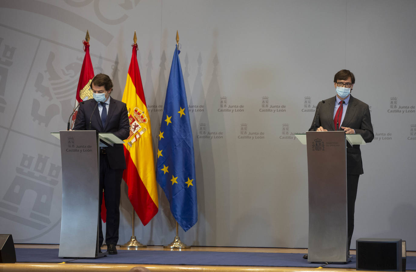 Salvador Illa ha tenido un encuentro con Alfonso Fernández Mañueco y Francisco Iega. 