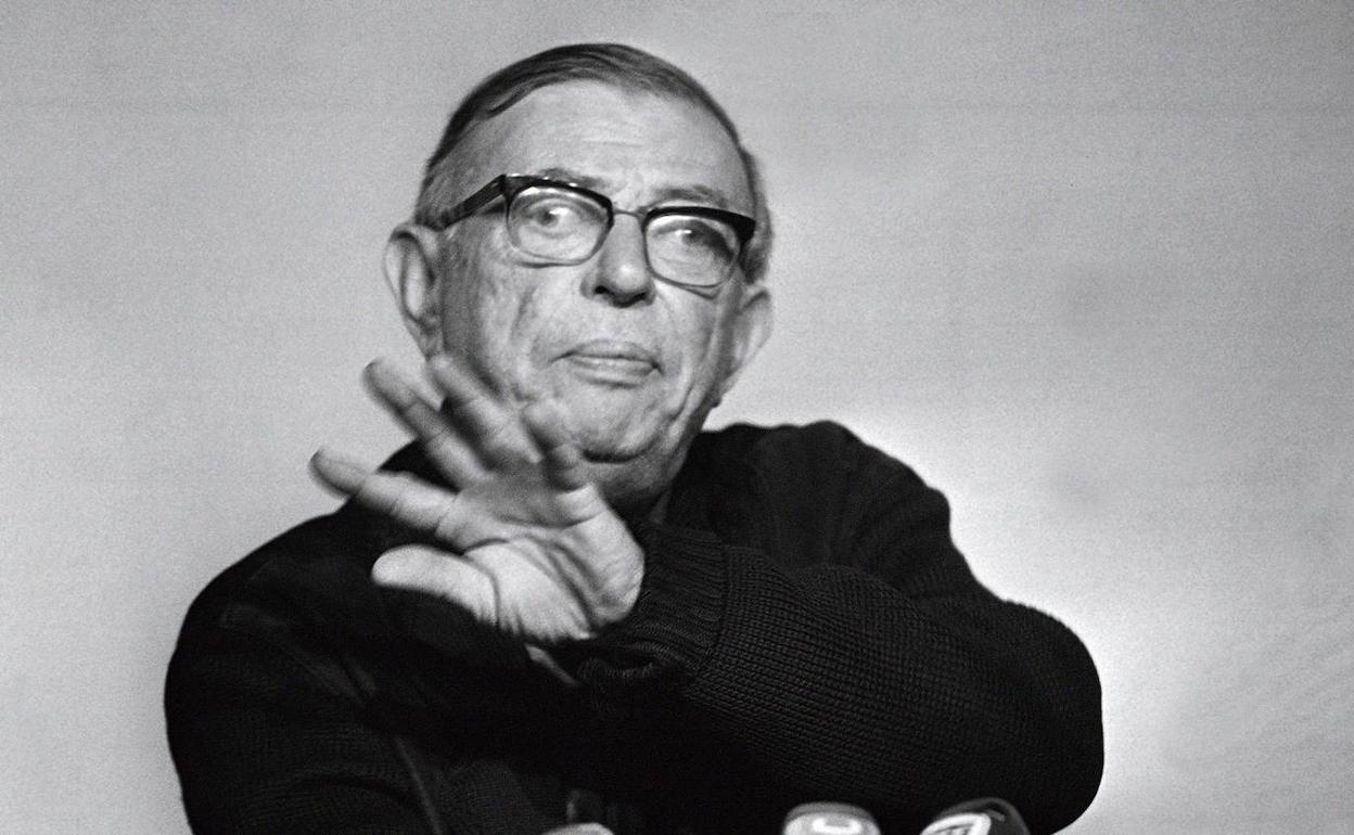 El filósofo francés Jean Paul Sartre.