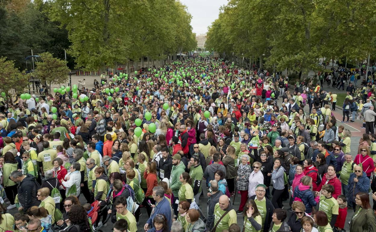 La marcha contra el cáncer reunió el otoño pasado a cerca de 58.000 inscritos. 