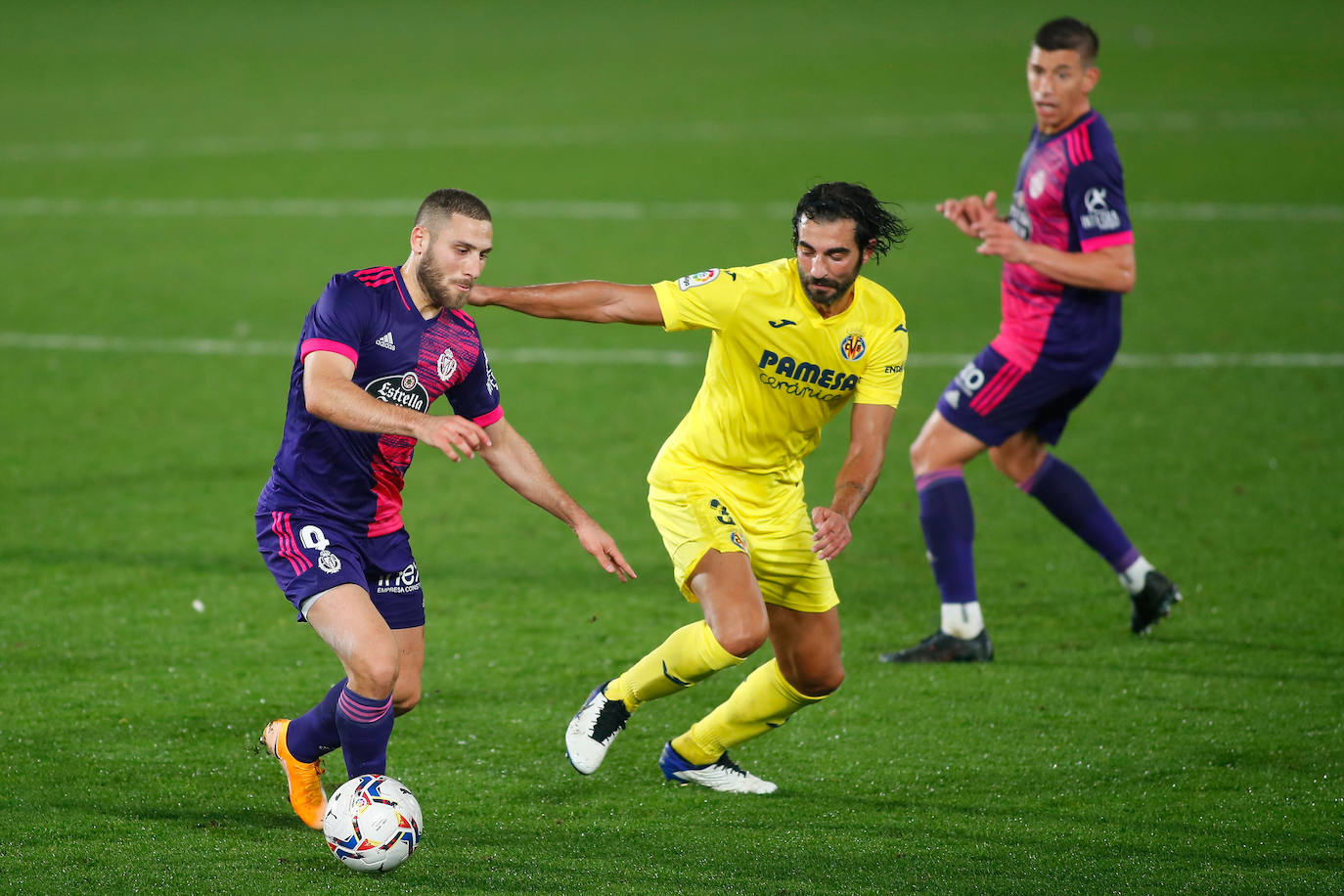 El Real Valladolid pierde por dos goles a cero contra el Villarreal. 