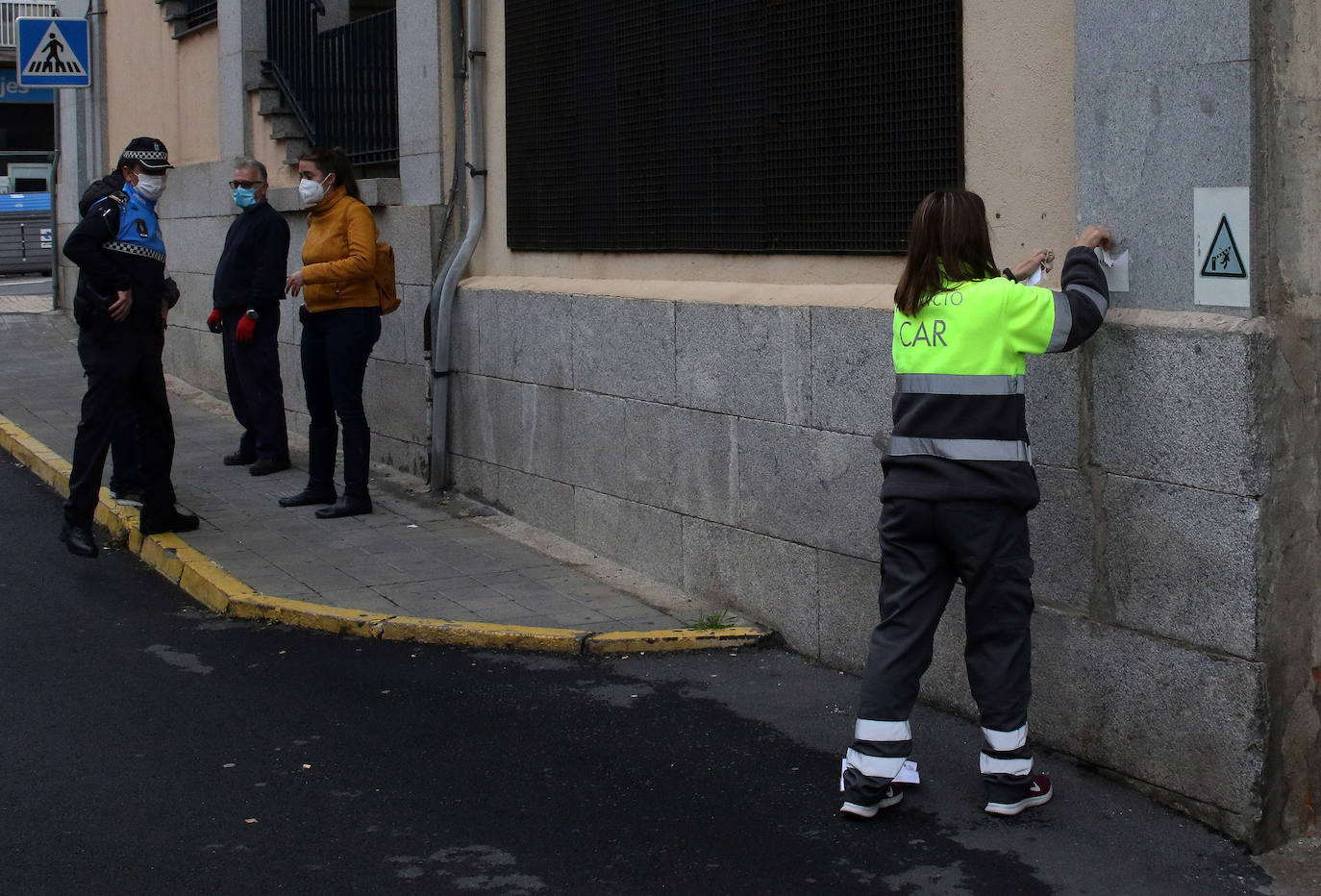 Cierre del parking del paseo Ezequiel González 