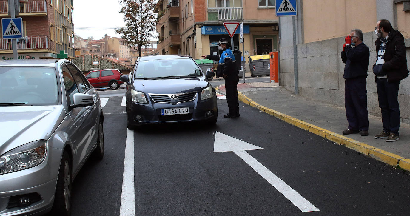 Cierre del parking del paseo Ezequiel González 