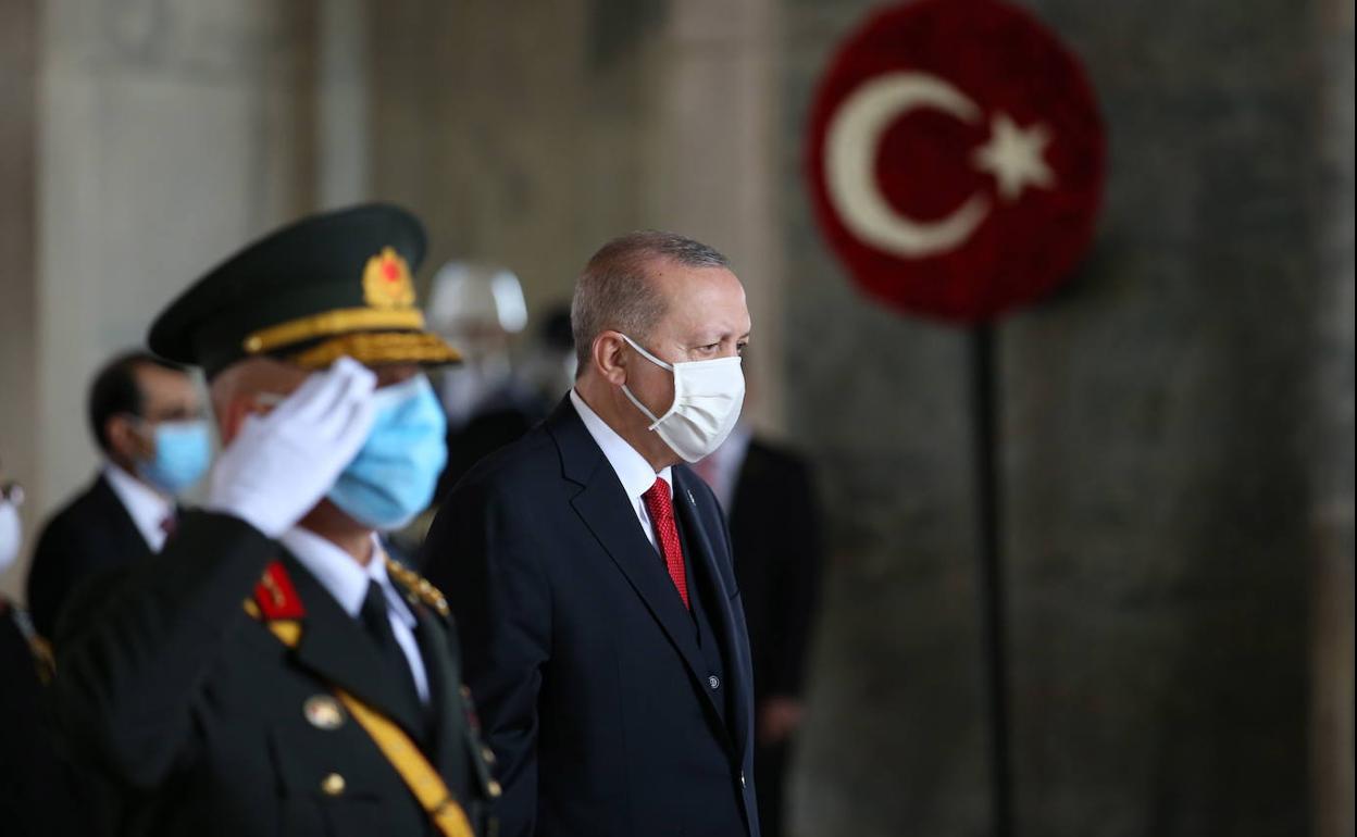 Recep Tayyip Erdogan, presidente de Turquía, en un acto oficial.