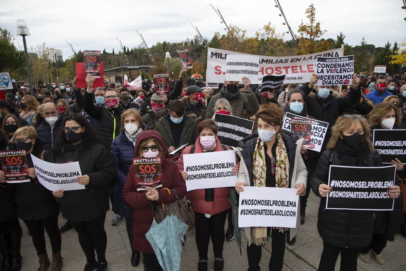 Fotos: Manifestación de hosteleros en Valladolid