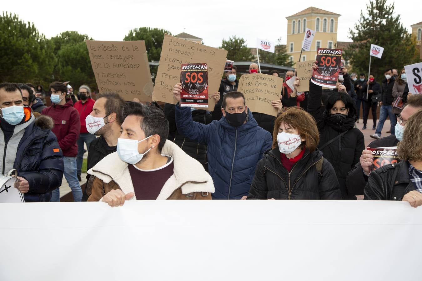 Fotos: Manifestación de hosteleros en Valladolid