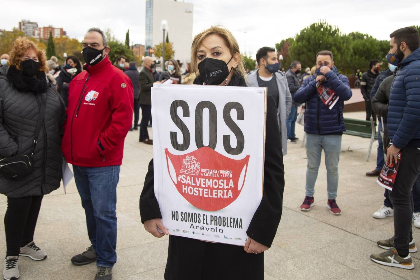 Fotos: Manifestación de hosteleros en Valladolid