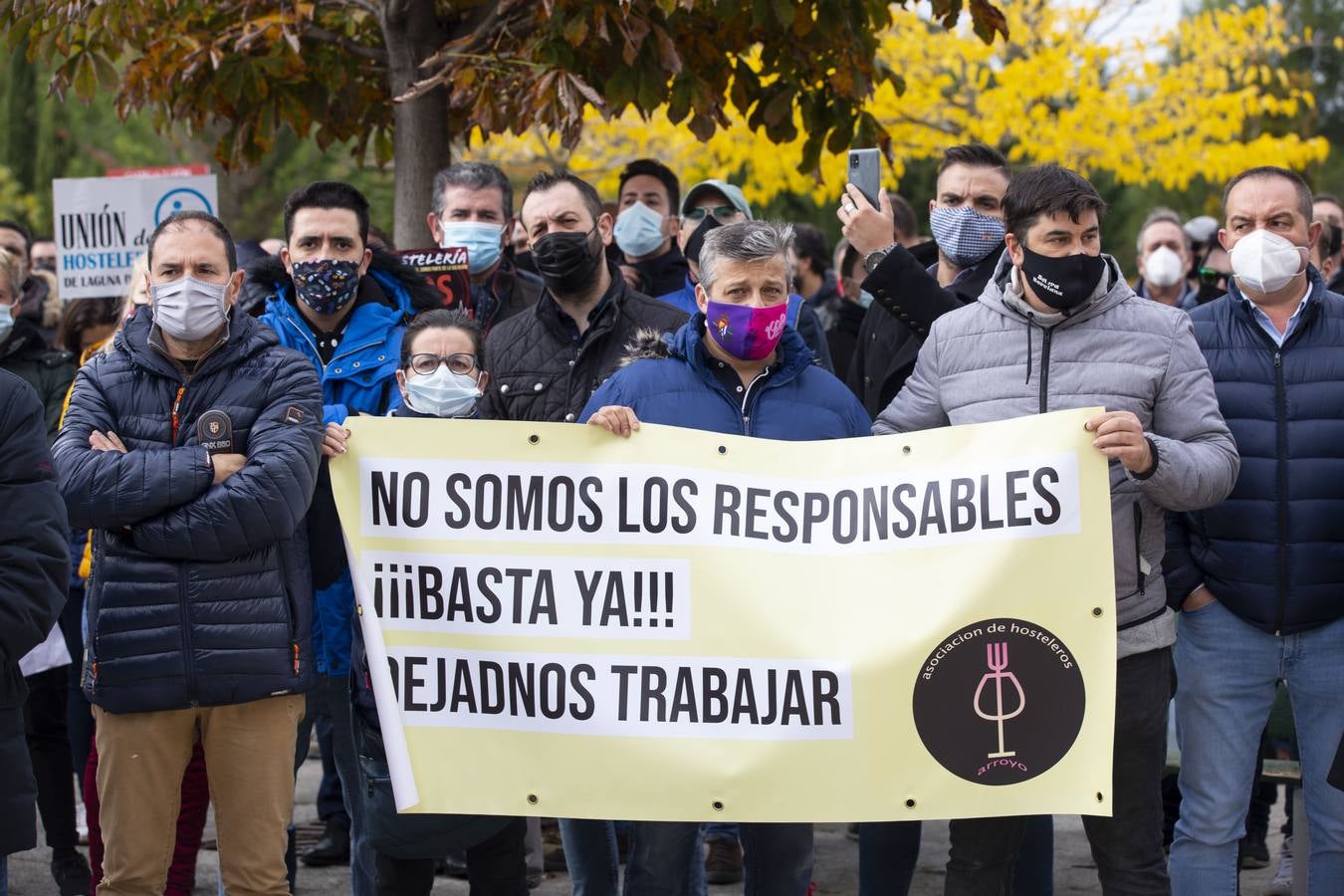 Fotos: Manifestación de hosteleros en Valladolid