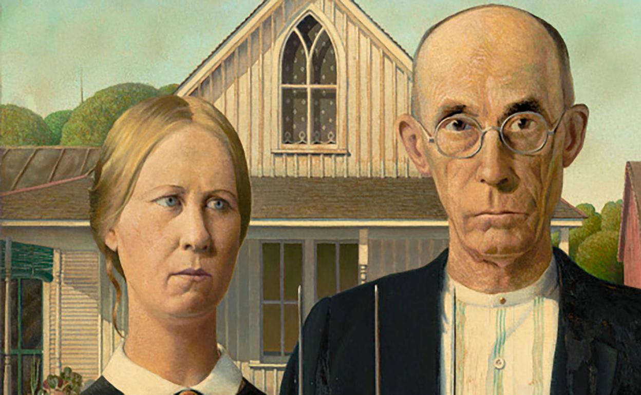 'Gótico americano' (1930), de Grant Wood. 