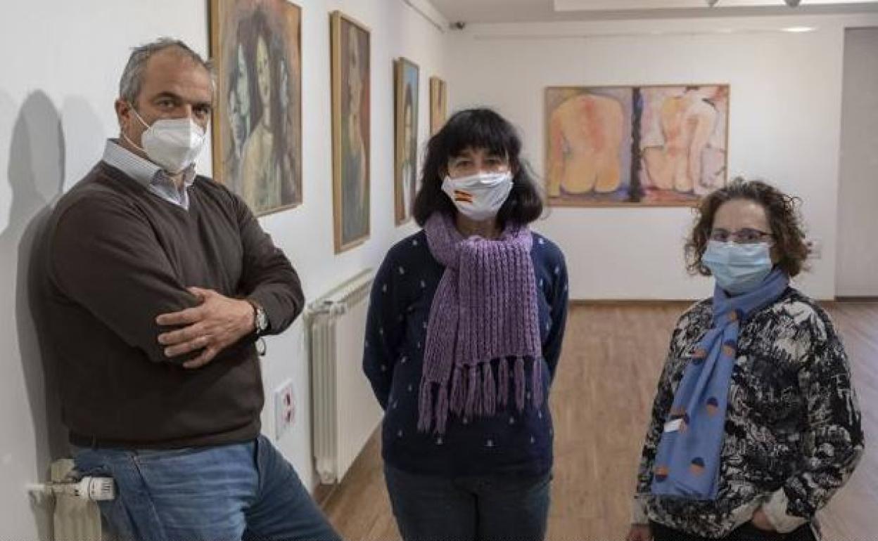Santiago Enciso, Miriam Cantalapiedra y Charo Fernández, voluntarios de Red Íncola. 